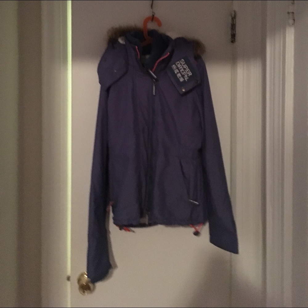Blue SuperDry all weather jacket